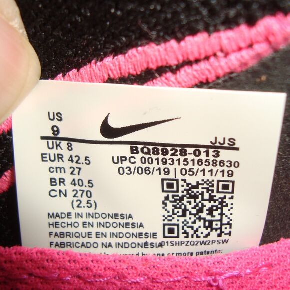 NIKE Epic React Flyknit 2 Black Pink Blast White Men\'s Size 9 [BQ8928-013] main image 7